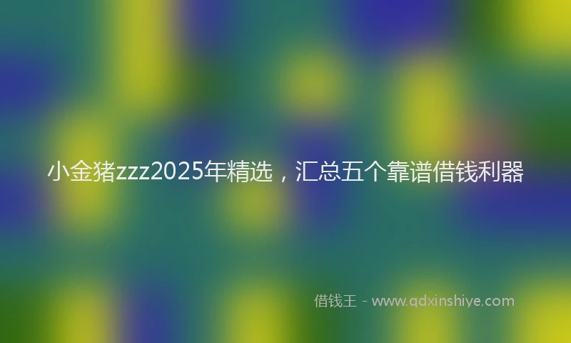 小金猪zzz2025年精选，汇总五个靠谱借钱利器