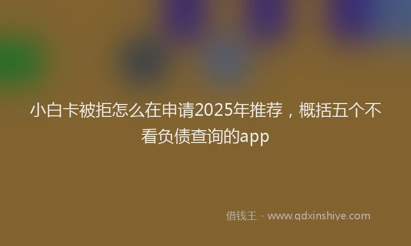 小白卡被拒怎么在申请2025年推荐，概括五个不看负债查询的app