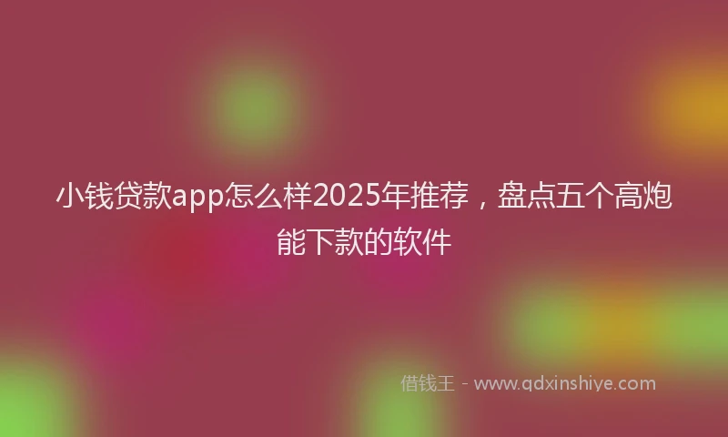小钱贷款app怎么样2025年推荐，盘点五个高炮能下款的软件