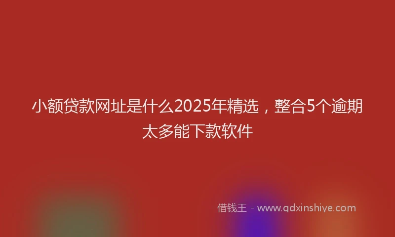 小额贷款网址是什么2025年精选，整合5个逾期太多能下款软件