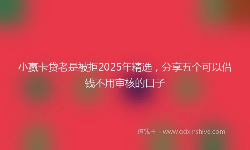 小赢卡贷老是被拒2025年精选，分享五个可以借钱不用审核的口子