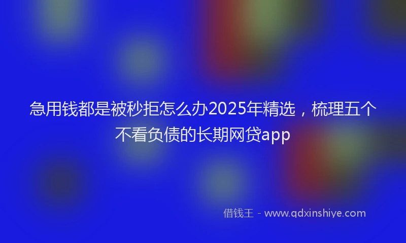 急用钱都是被秒拒怎么办2025年精选，梳理五个不看负债的长期网贷app