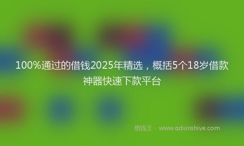 100%通过的借钱2025年精选，概括5个18岁借款神器快速下款平台