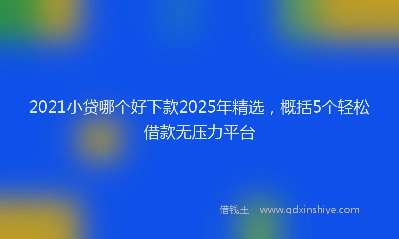2021小贷哪个好下款2025年精选，概括5个轻松借款无压力平台