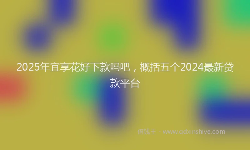 2025年宜享花好下款吗吧，概括五个2024最新贷款平台