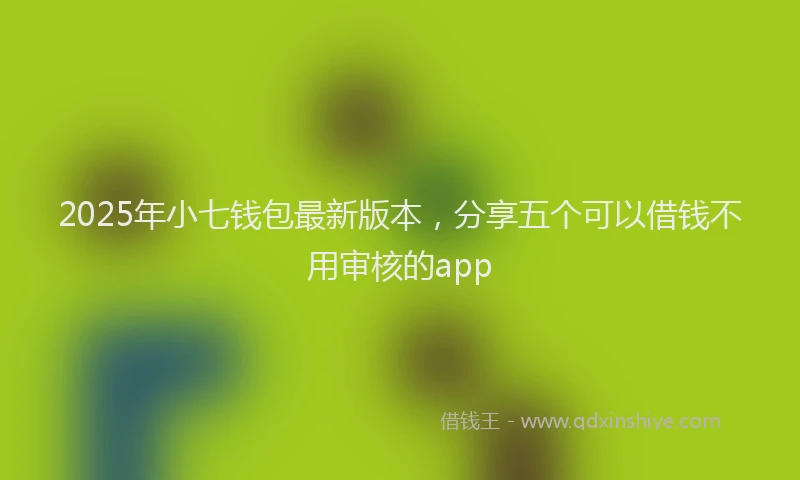 2025年小七钱包最新版本，分享五个可以借钱不用审核的app