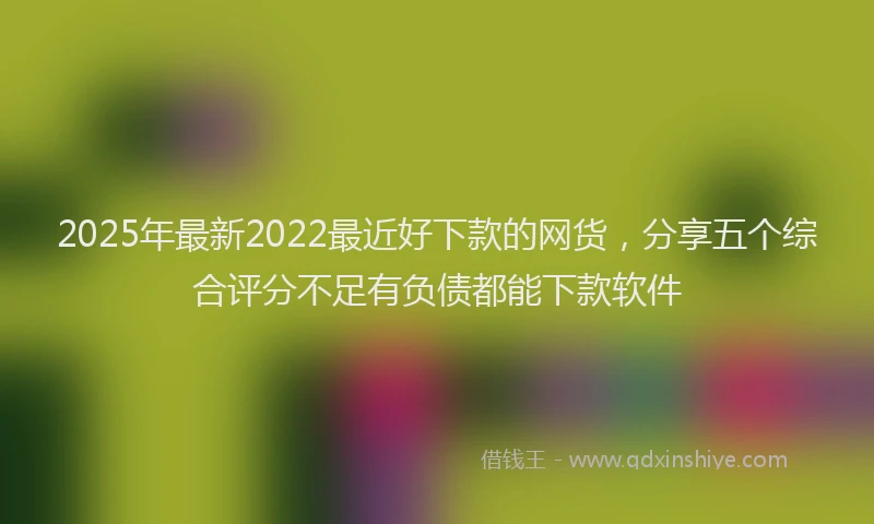 2025年最新2022最近好下款的网货，分享五个综合评分不足有负债都能下款软件