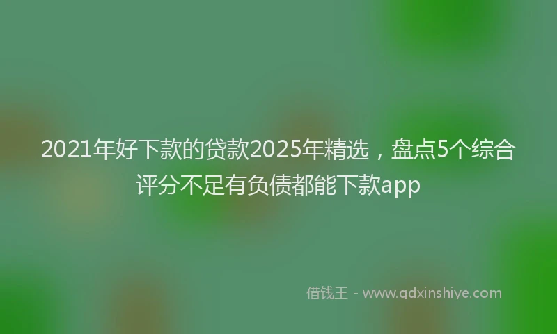 2021年好下款的贷款2025年精选，盘点5个综合评分不足有负债都能下款app
