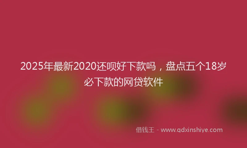 2025年最新2020还呗好下款吗，盘点五个18岁必下款的网贷软件