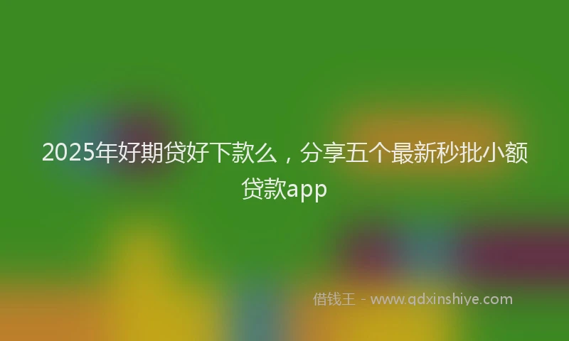 2025年好期贷好下款么，分享五个最新秒批小额贷款app