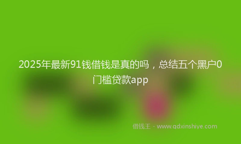 2025年最新91钱借钱是真的吗，总结五个黑户0门槛贷款app