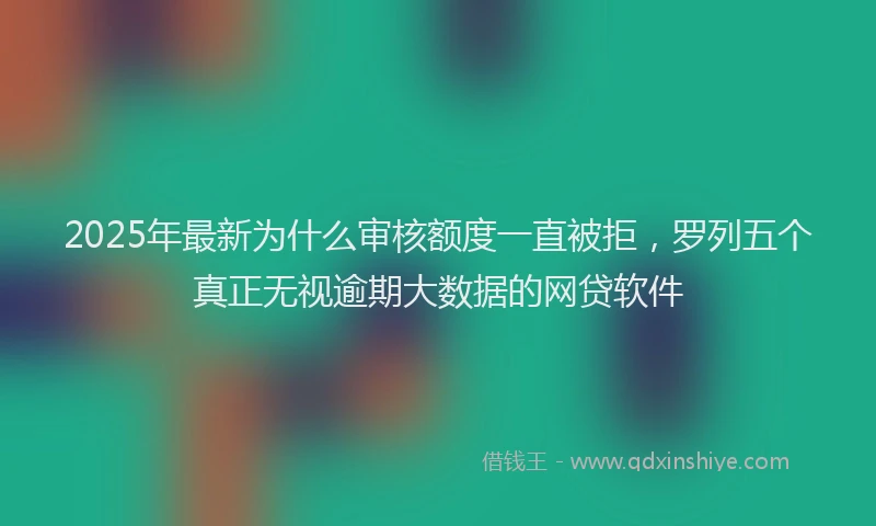 2025年最新为什么审核额度一直被拒，罗列五个真正无视逾期大数据的网贷软件