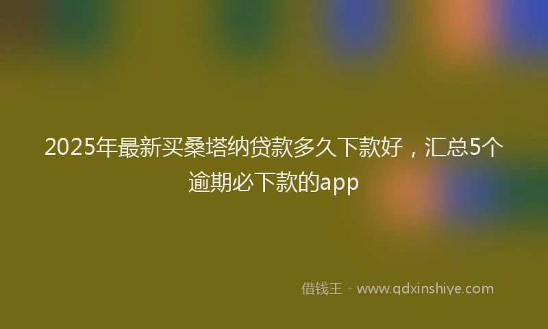 2025年最新买桑塔纳贷款多久下款好，汇总5个逾期必下款的app