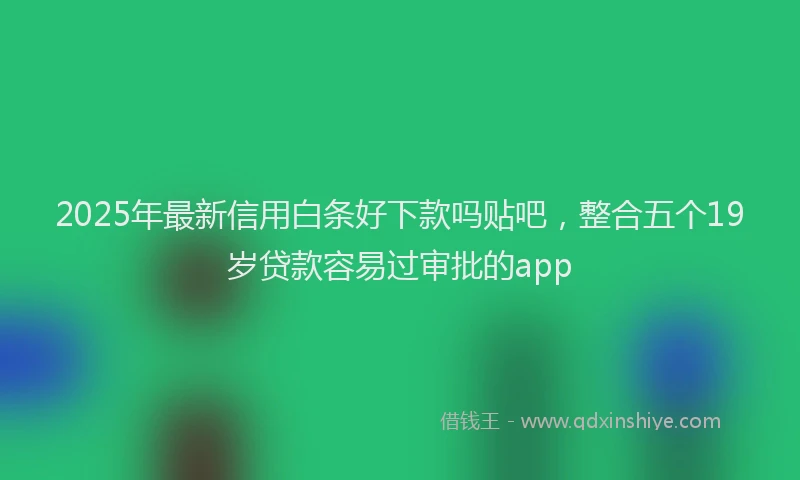 2025年最新信用白条好下款吗贴吧，整合五个19岁贷款容易过审批的app