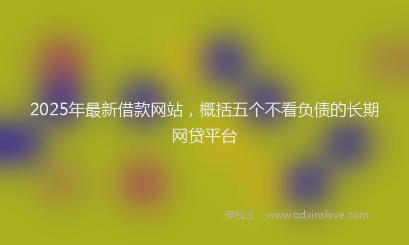 2025年最新借款网站，概括五个不看负债的长期网贷平台