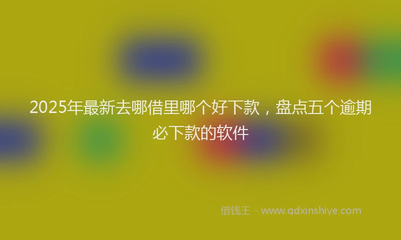 2025年最新去哪借里哪个好下款，盘点五个逾期必下款的软件