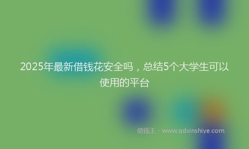 2025年最新借钱花安全吗，总结5个大学生可以使用的平台