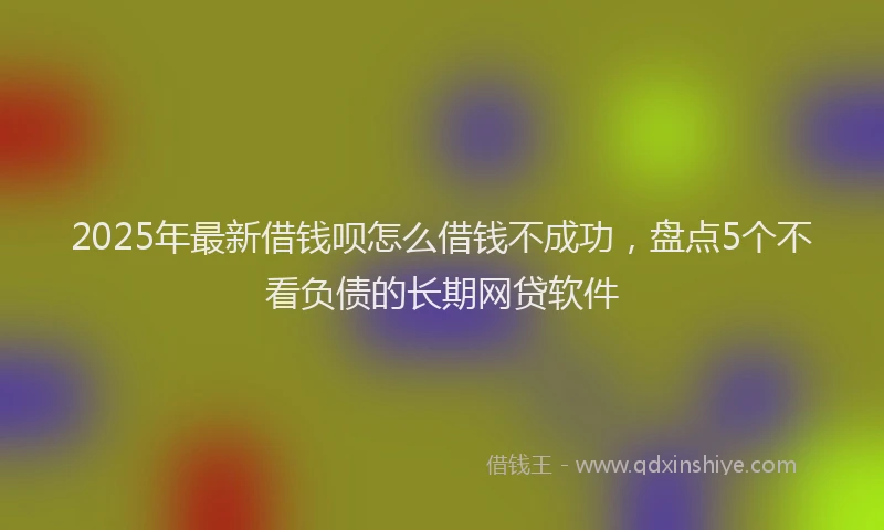 2025年最新借钱呗怎么借钱不成功，盘点5个不看负债的长期网贷软件