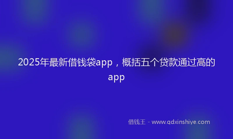 2025年最新借钱袋app,概括五个贷款通过高的app