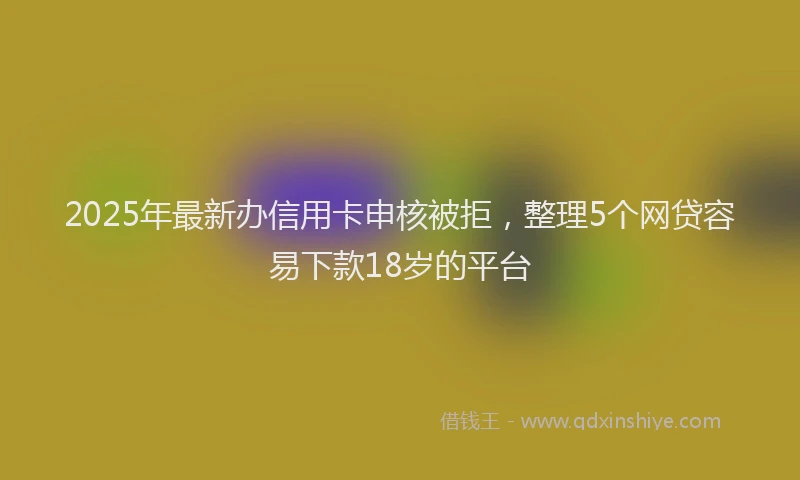 2025年最新办信用卡申核被拒，整理5个网贷容易下款18岁的平台