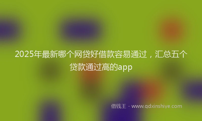 2025年最新哪个网贷好借款容易通过，汇总五个贷款通过高的app