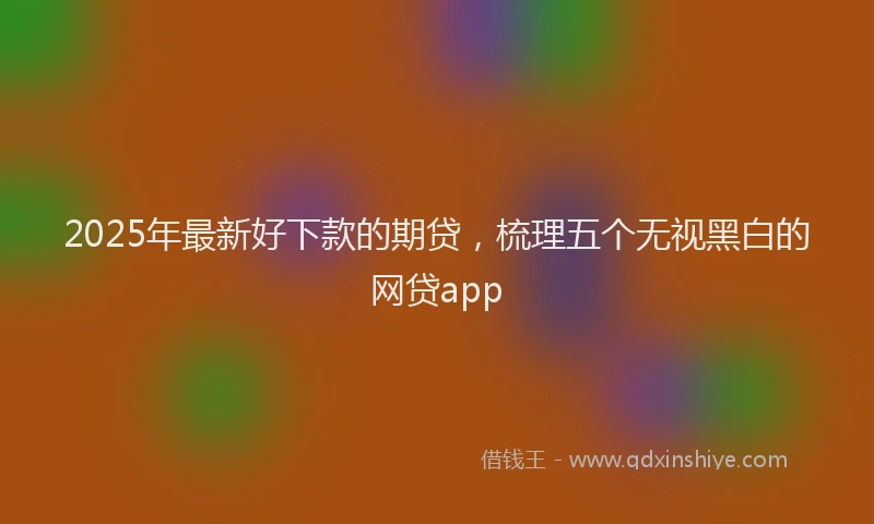 2025年最新好下款的期贷，梳理五个无视黑白的网贷app