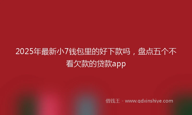 2025年最新小7钱包里的好下款吗，盘点五个不看欠款的贷款app