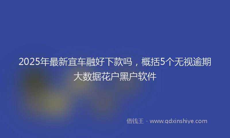 2025年最新宜车融好下款吗，概括5个无视逾期大数据花户黑户软件