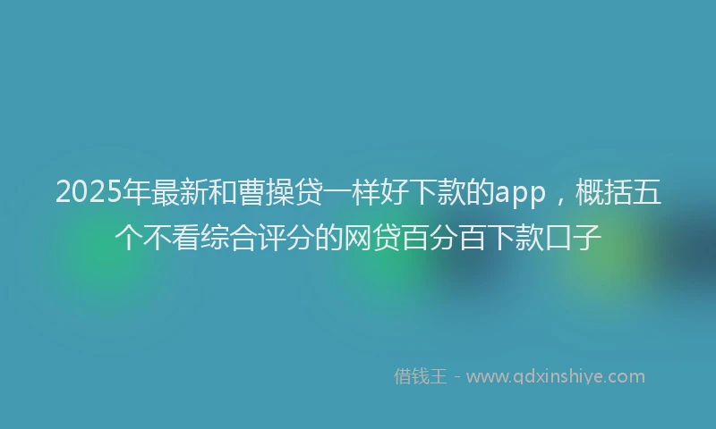 2025年最新和曹操贷一样好下款的app，概括五个不看综合评分的网贷百分百下款口子