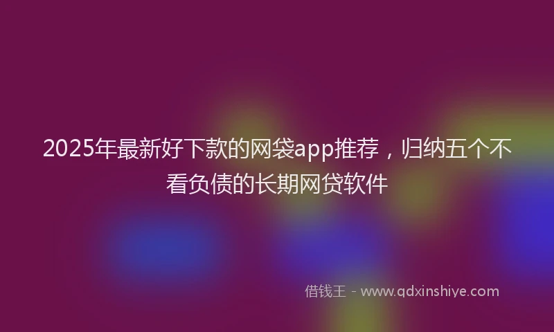 2025年最新好下款的网袋app推荐，归纳五个不看负债的长期网贷软件
