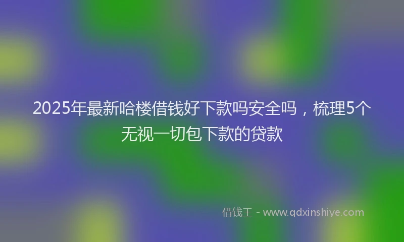 2025年最新哈楼借钱好下款吗安全吗，梳理5个无视一切包下款的贷款