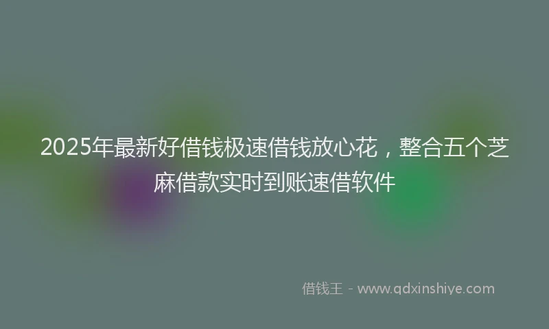 2025年最新好借钱极速借钱放心花，整合五个芝麻借款实时到账速借软件