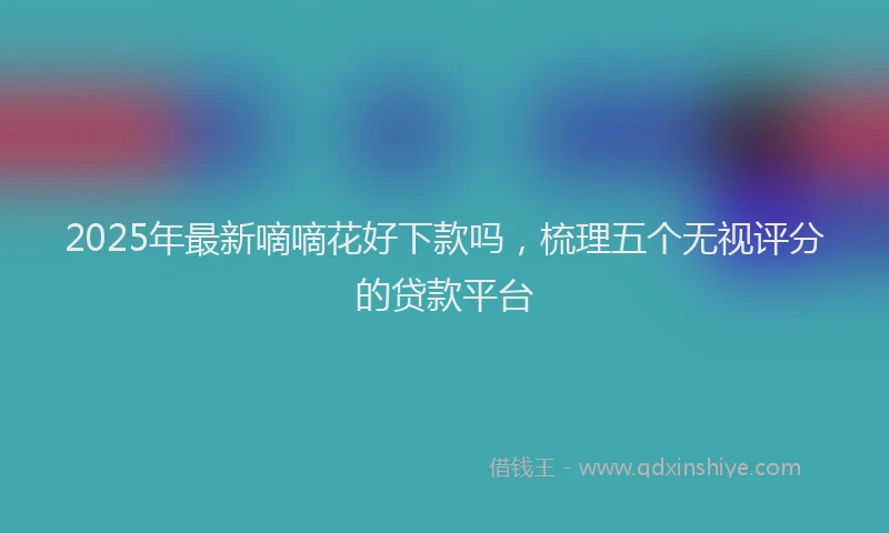 2025年最新嘀嘀花好下款吗，梳理五个无视评分的贷款平台