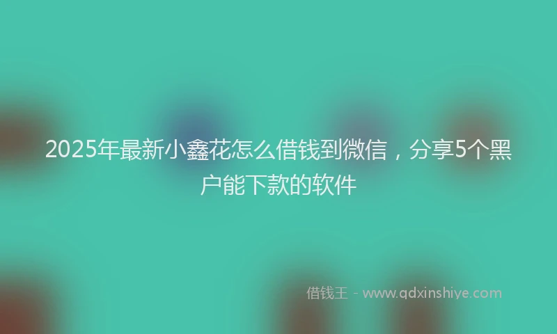 2025年最新小鑫花怎么借钱到微信，分享5个黑户能下款的软件