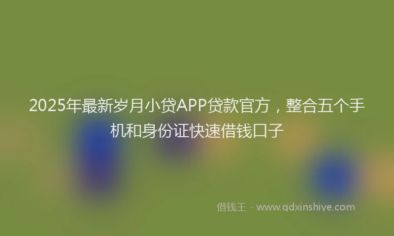 2025年最新岁月小贷APP贷款官方，整合五个手机和身份证快速借钱口子