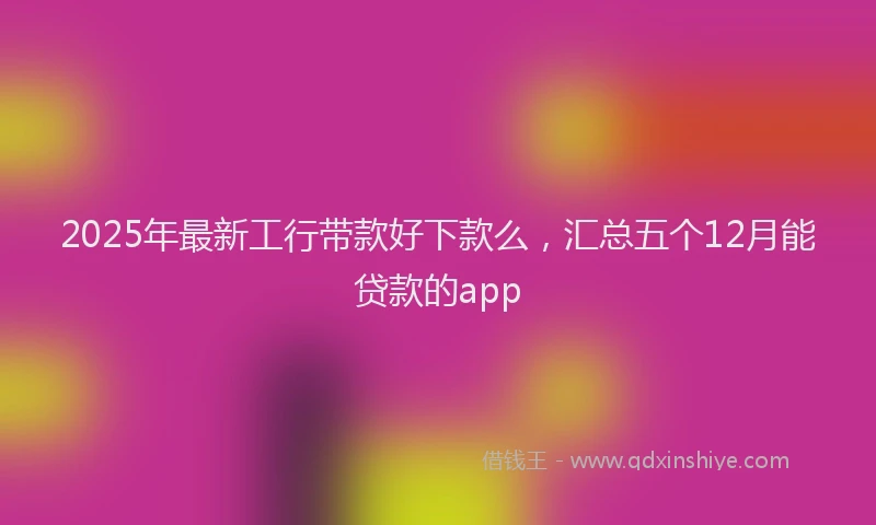 2025年最新工行带款好下款么，汇总五个12月能贷款的app