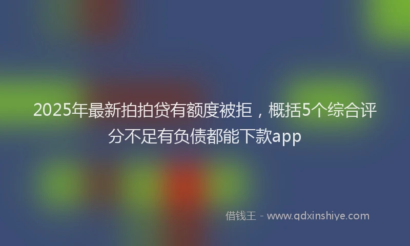 2025年最新拍拍贷有额度被拒，概括5个综合评分不足有负债都能下款app