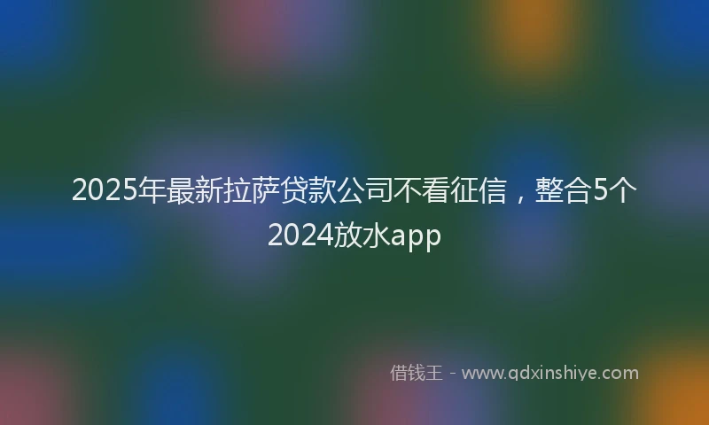 2025年最新拉萨贷款公司不看征信，整合5个2024放水app