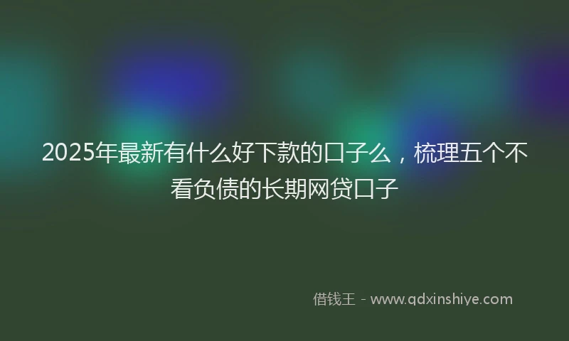 2025年最新有什么好下款的口子么，梳理五个不看负债的长期网贷口子