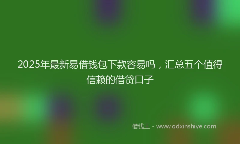 2025年最新易借钱包下款容易吗，汇总五个值得信赖的借贷口子