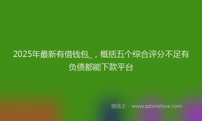 2025年最新有借钱包_，概括五个综合评分不足有负债都能下款平台