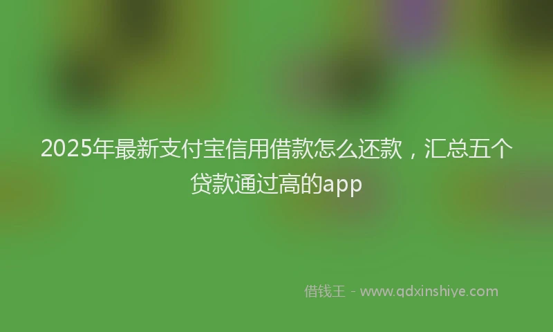 2025年最新支付宝信用借款怎么还款，汇总五个贷款通过高的app