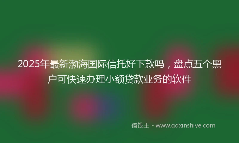 2025年最新渤海国际信托好下款吗，盘点五个黑户可快速办理小额贷款业务的软件