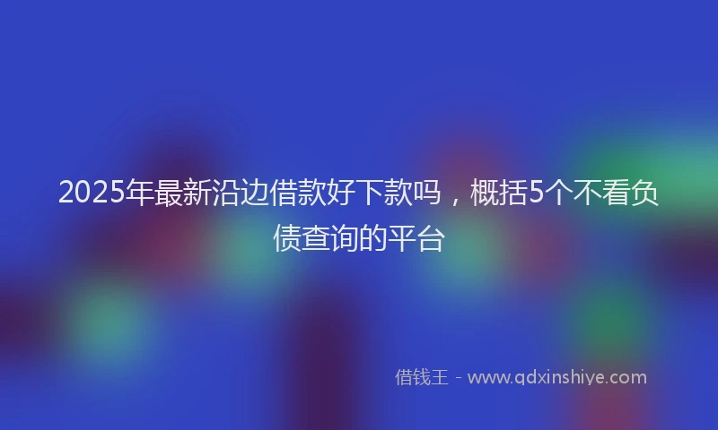 2025年最新沿边借款好下款吗，概括5个不看负债查询的平台