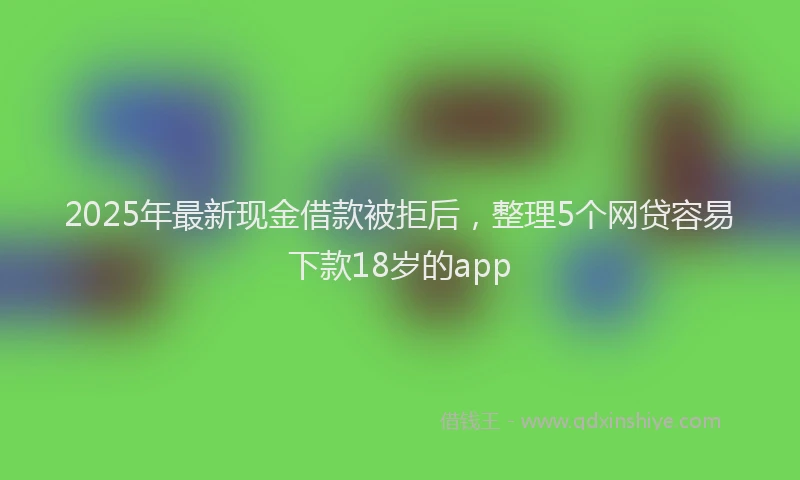 2025年最新现金借款被拒后，整理5个网贷容易下款18岁的app
