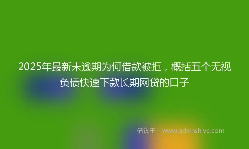 2025年最新未逾期为何借款被拒，概括五个无视负债快速下款长期网贷的口子
