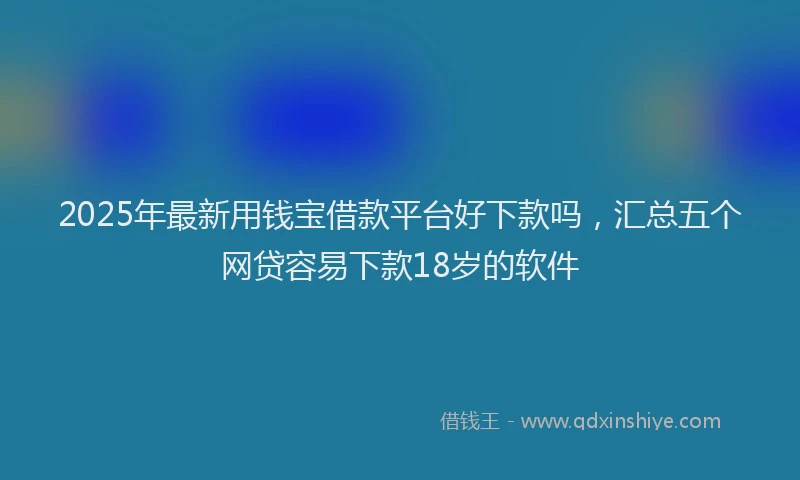 2025年最新用钱宝借款平台好下款吗，汇总五个网贷容易下款18岁的软件