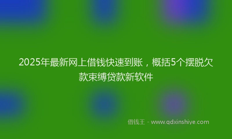 2025年最新网上借钱快速到账，概括5个摆脱欠款束缚贷款新软件
