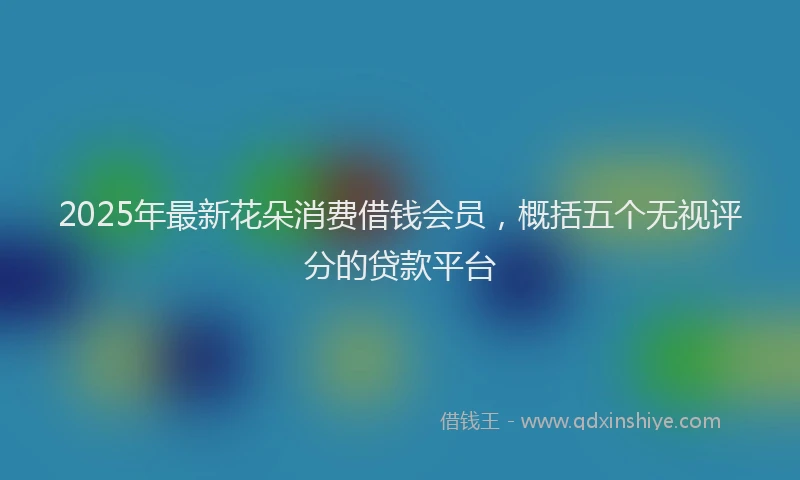 2025年最新花朵消费借钱会员，概括五个无视评分的贷款平台