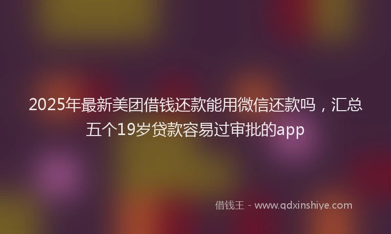 2025年最新美团借钱还款能用微信还款吗，汇总五个19岁贷款容易过审批的app